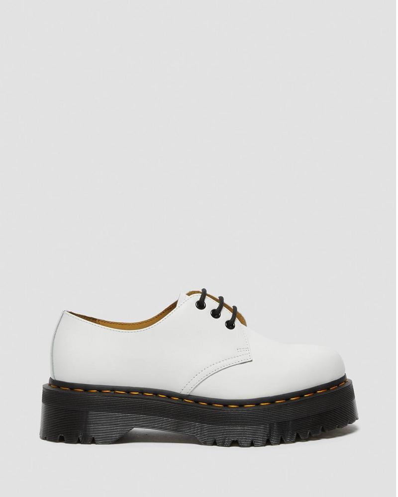 Zapatos Plataforma Dr Martens 1461 Smooth Cuero Hombre Blancos | MX 194QMA